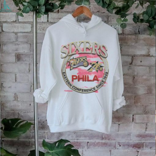 Mitchell & Ness Tan Philadelphia 76ers Hardwood Classics Vintage Soul Crown Jewels T Shirt