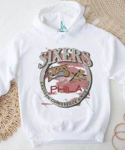 Mitchell & Ness Tan Philadelphia 76ers Hardwood Classics Vintage Soul Crown Jewels T shirt