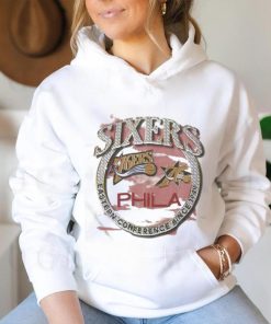 Mitchell & Ness Tan Philadelphia 76ers Hardwood Classics Vintage Soul Crown Jewels T shirt