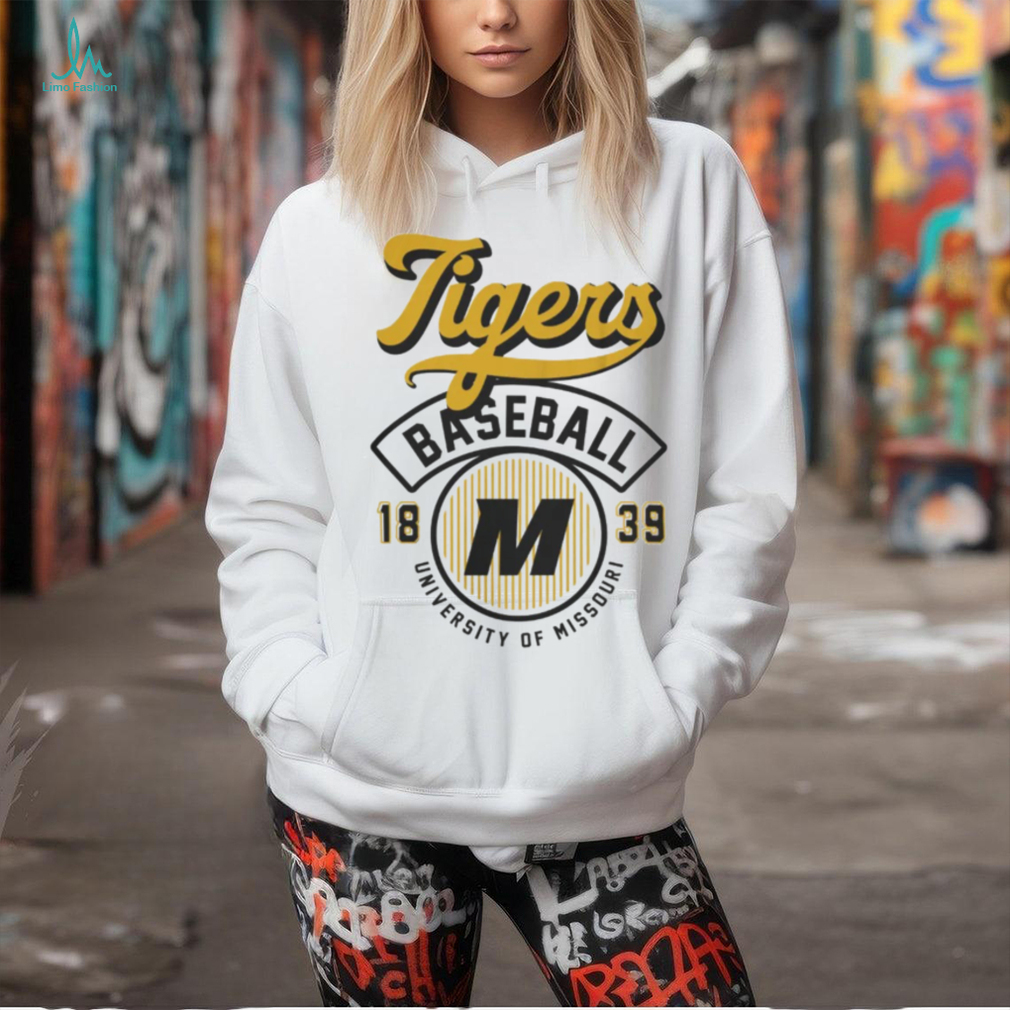 Mizzou Tigers Baseball Stripes Off White T Shirt Mizzou Tigers Baseball Stripes Off White T Shirt