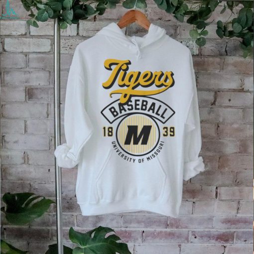 Mizzou Tigers Baseball Stripes Off White T Shirt
