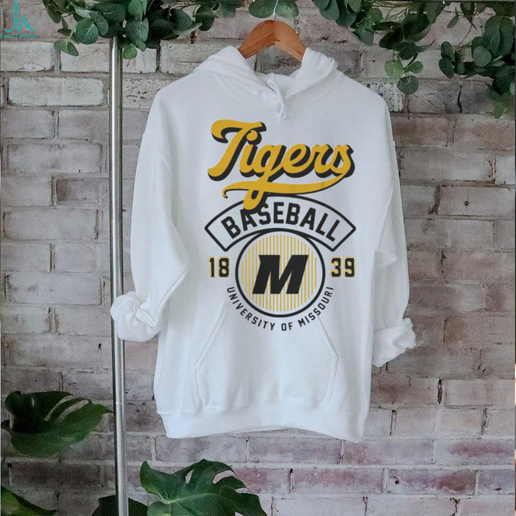Mizzou Tigers Baseball Stripes Off White T Shirt Mizzou Tigers Baseball Stripes Off White T Shirt