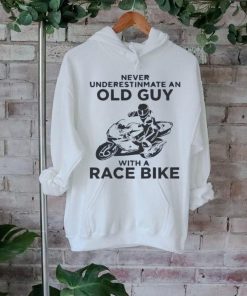 Motorbike never underestimate an old guy with a race bike shirt