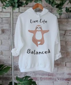 Msg Live Life Balanced Sloth T shirt