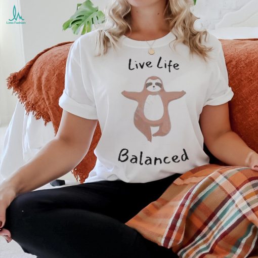 Msg Live Life Balanced Sloth T shirt