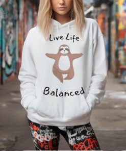 Msg Live Life Balanced Sloth T shirt