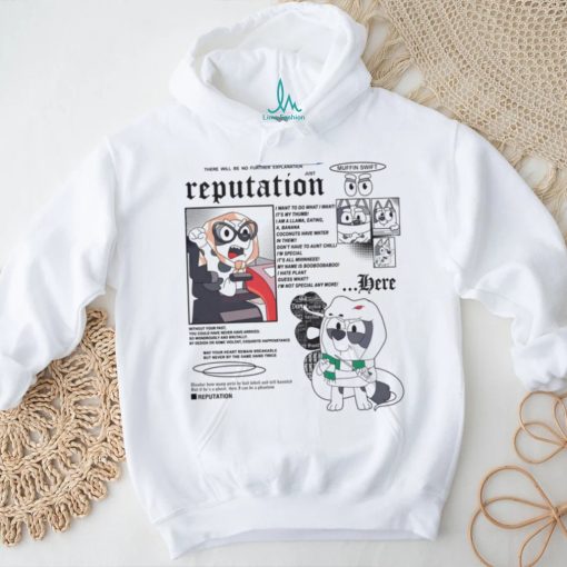 Muffin Swift Reputation Bluey Eras Tour shirt