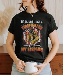 My Stepson Is A Firefighter Proud fires Stepmom Stepdad Gift T shirt