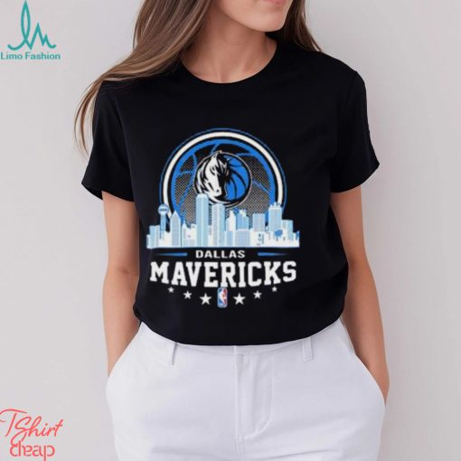 NBA City Skyline Dallas Mavericks T shirt