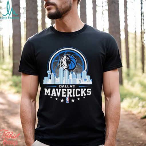 NBA City Skyline Dallas Mavericks T shirt