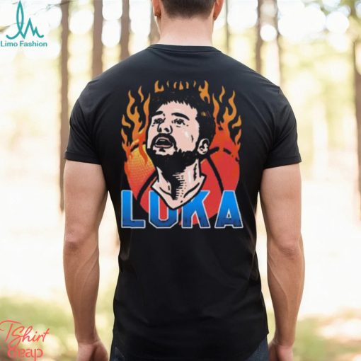 NBA Dallas Mavericks On Fire Luka Doncic T Shirt