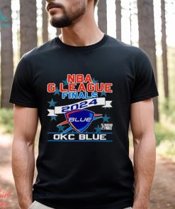 NBA G league finals 2024 OKC blue shirt