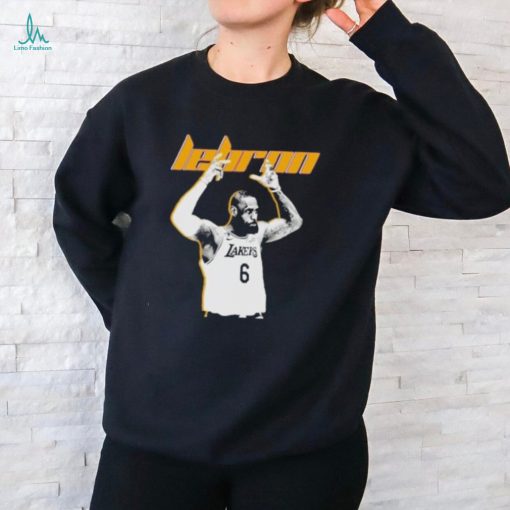 NBA Lebron James 6 Los Angeles Lakers Basketball Player T Shirt