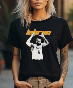 NBA Lebron James 6 Los Angeles Lakers Basketball Player T Shirt