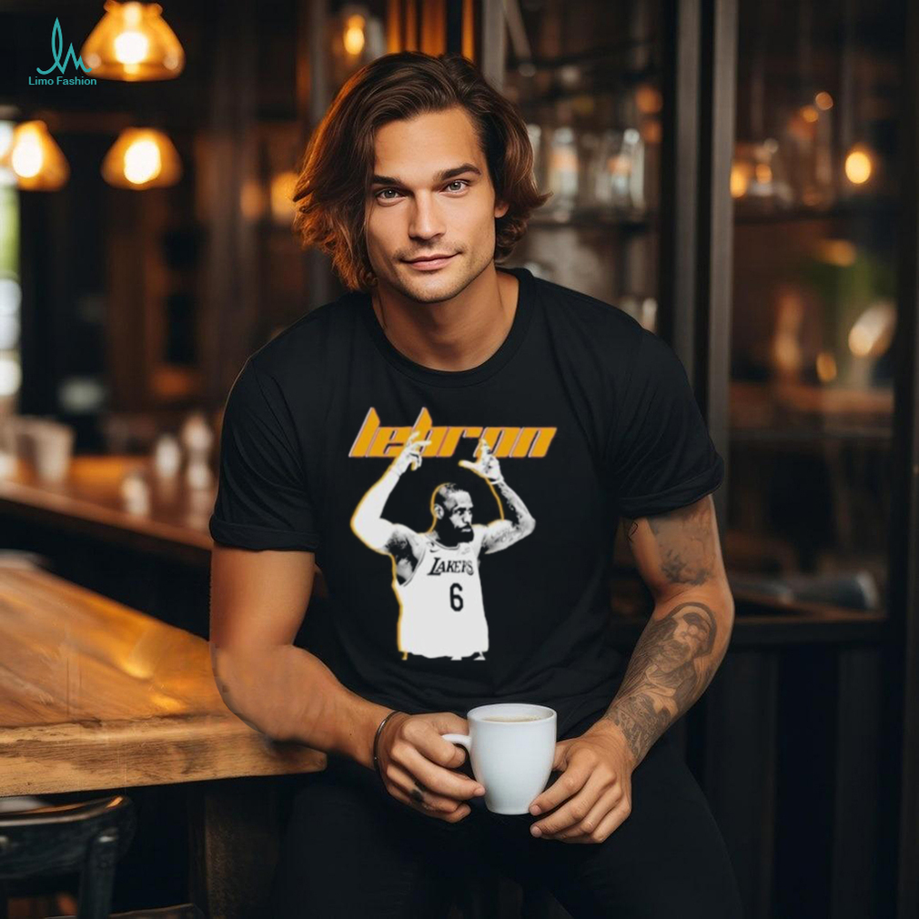 NBA Lebron James 6 Los Angeles Lakers Basketball Player T Shirt NBA Lebron James 6 Los Angeles Lakers Basketball Player T Shirt