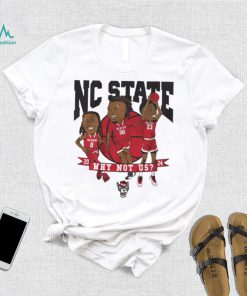 NC State Basketball Why Not Us Caricatures T Shirt