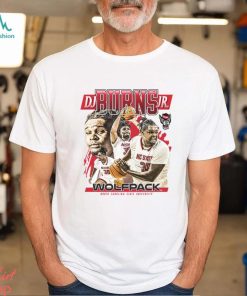 NC State NCAA Men’s Basketball DJ Burns Jr. Official 2023   2024 Post Season T Shirt