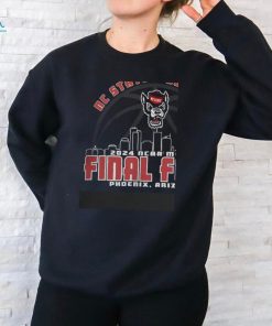 NC State Wolfpack Blue84 2024 Men's Basketball Final Four Black Skyline T Shirt