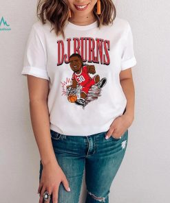 NC State Wolfpack basketball DJ Burns player caricature spin move shirt