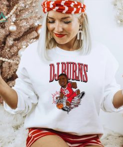 NC State Wolfpack basketball DJ Burns player caricature spin move shirt