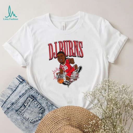 NC State Wolfpack basketball DJ Burns player caricature spin move shirt