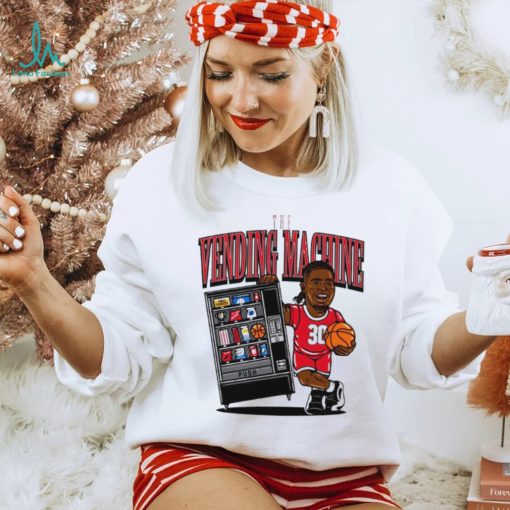 NC State Wolfpack basketball DJ Burns player caricature the vending machine shirt