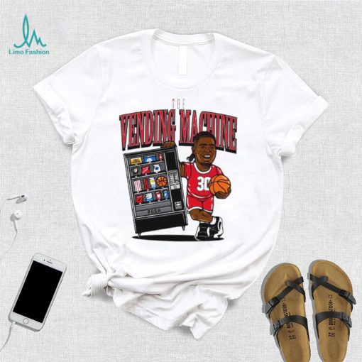 NC State Wolfpack basketball DJ Burns player caricature the vending machine shirt