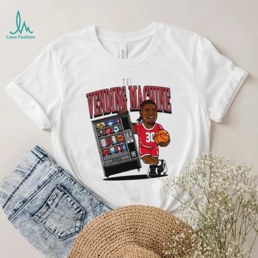 NC State Wolfpack basketball DJ Burns player caricature the vending machine shirt