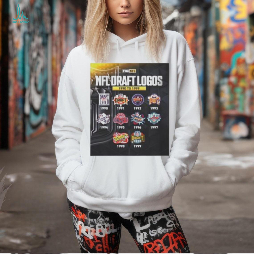 NFL Draft Logos From 1990 To 1999 T Shirt NFL Draft Logos From 1990 To 1999 T Shirt
