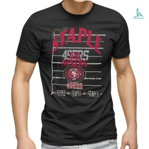 NFL x Staple Black San Francisco 49ers Throwback Vintage Wash T Shirt