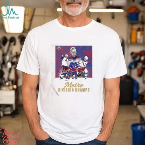 NHL Metro Division Champs Runs Through Madison Square Garden New York Rangers T Shirt