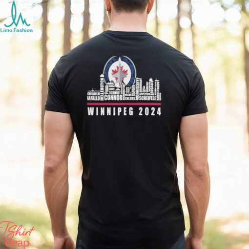 NHL Winnipeg Jets T Shirt, Winnipeg 2024 Skyline Shirt