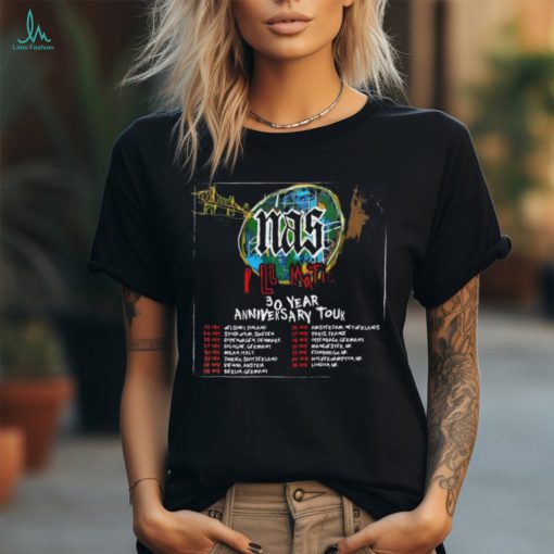 Nas Illmatic 30 Year Anniversary Tour To UK And EU Poster Shirt