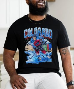 Nathan MacKinnon Colorado Avalanche hockey cartoon shirt