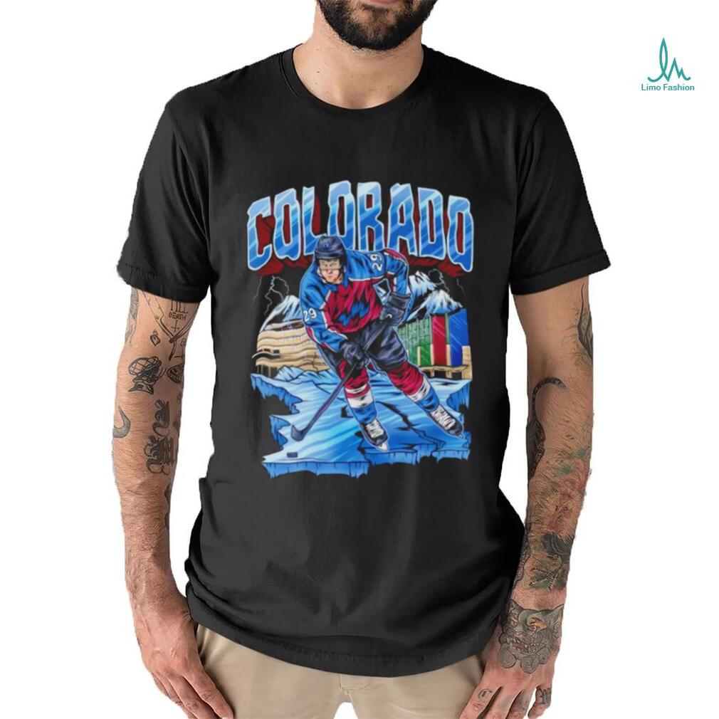 Nathan MacKinnon Colorado Avalanche hockey cartoon shirt Nathan MacKinnon Colorado Avalanche hockey cartoon shirt