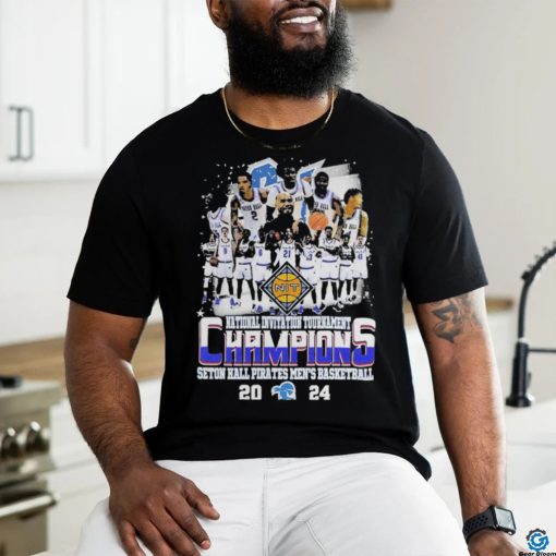 National Invitation Tournament Champions Seton Hall Pirates Mens Basketball 2024 T shirt