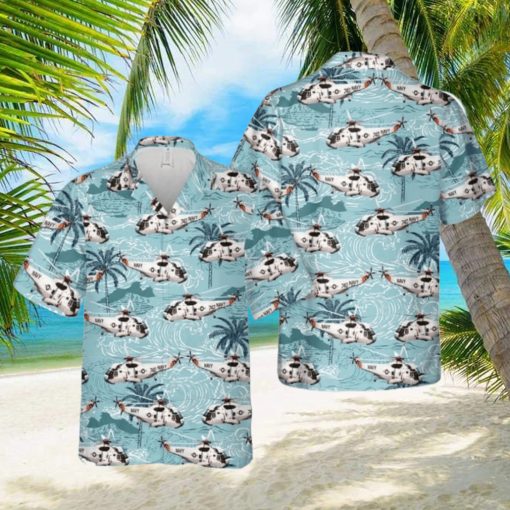 Navy Sikorsky Sh 3 Sea King Modern Design Button Down Hawaiian Shirt Trend Summer