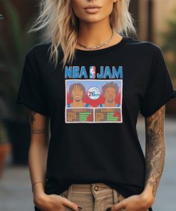 Nba Jam 76ers Maxey And Embiid 2024 Playoffs Shirt