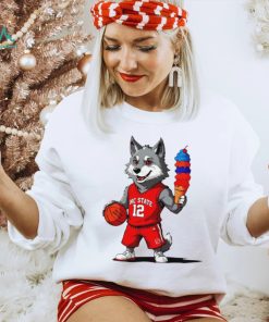 Nc State Wolfpack 5 win 5 days howling cow ice cream mascot shirt