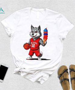 Nc State Wolfpack 5 win 5 days howling cow ice cream mascot shirt