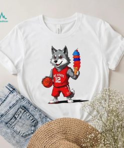 Nc State Wolfpack 5 win 5 days howling cow ice cream mascot shirt