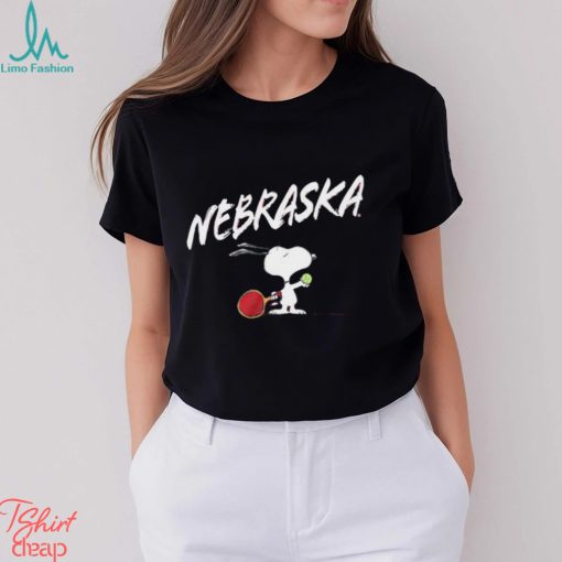 Nebraska Cornhuskers and Peanuts Snoopy tennis shirt