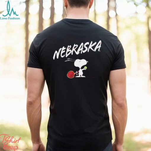 Nebraska Cornhuskers and Peanuts Snoopy tennis shirt
