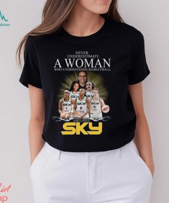 Never Underestimate A Woman Who Understands Basketball And Loves Sky Shirt