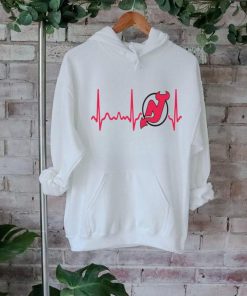 New Jersey Devils Heartbeat T Shirt, Heartbeat Hockey 2024 Shirt