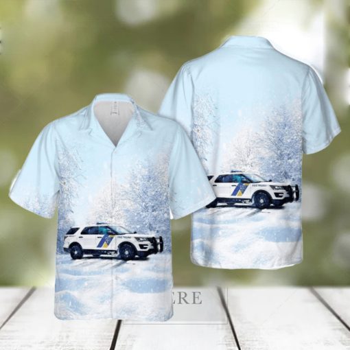 New Jersey State Police Vehicles Button Down Hawaiian Shirt Trend Summer