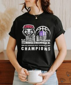 New Mexico Lobos Skyline Players Name 2024 Mountain West Champions Shirt