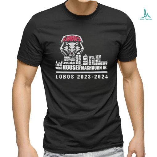 New Mexico Lobos Skyline Players Name Lobos 2023 2024 Shirt