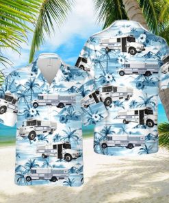 New York City Department Of Correction Bus Modern Design Button Down Hawaiian Shirt Trend Summer