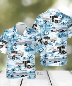 New York City Department Of Correction Bus Modern Design Button Down Hawaiian Shirt Trend Summer